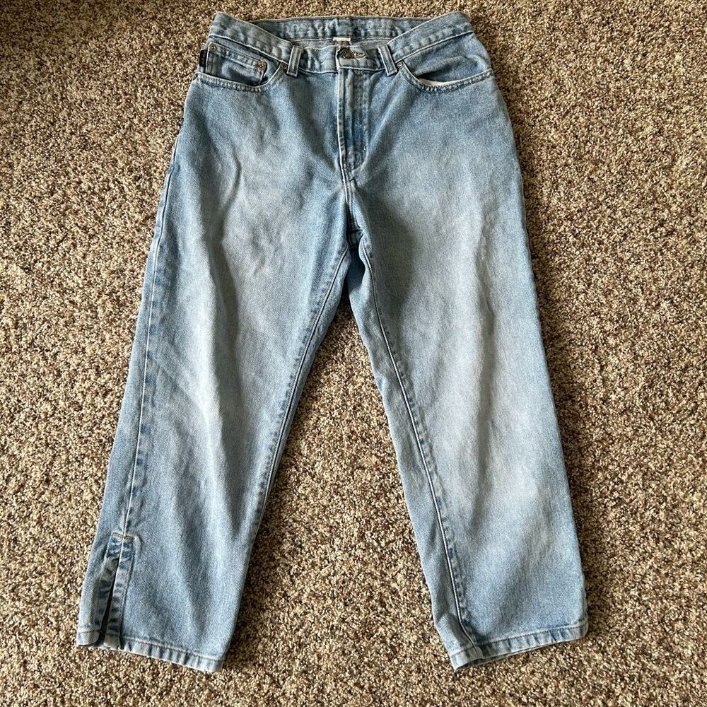 Boston Proper Light Wash Denim Capris Sz 8
